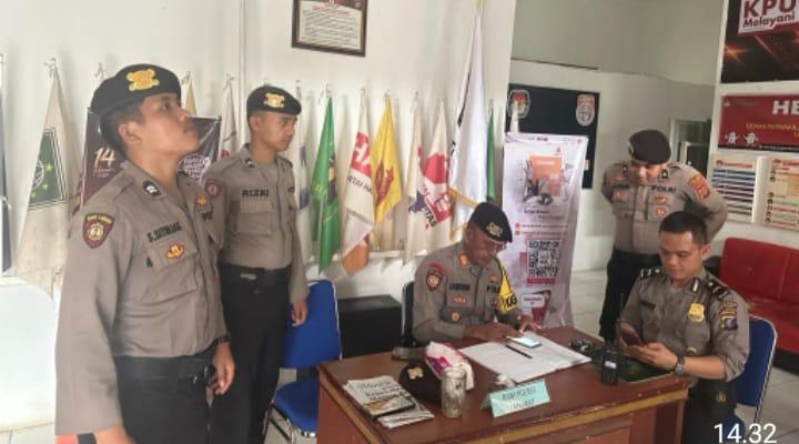 Cipta Kondisi, Polisi Giat Patroli Dialogis ke KPU dan Bawaslu Kabupaten langkat Jelang Pemilu 2024