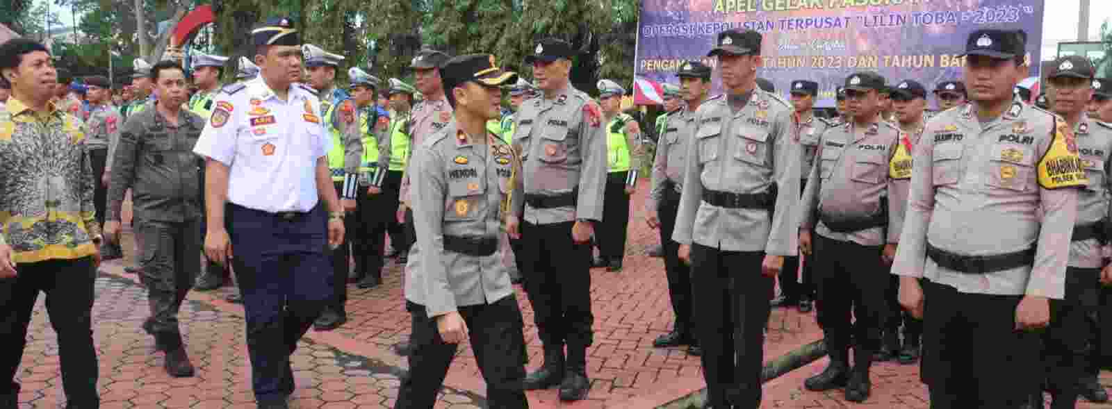 Polres Langkat : Gelar Apel Pasukan Operasi Kepolisian Terpusat Lilin Toba – 2023