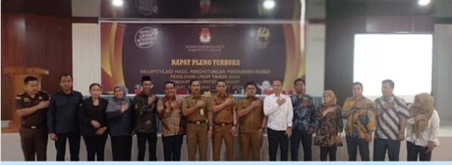 Staf AhLi Rudi Kinandung mewakili Pj Bupati Langkat Hadiri Rapat Pleno Terbuka Rekapitulasi Perhitungan Suara