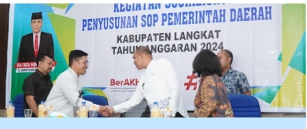 Hadiri Sosialisasi Penyusunan SOP Pemerintah Daerah, Faisal Hasrimy: Laksanakan SOP demi meningkatkan Pelayanan kepada Masyarakat