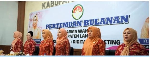 Nyonya uke Retno Faisal Hasrimy hadiri Arisan dan Pertemuan Bulanan DWP Langkat