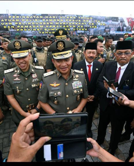 HUT Satpol PP, Linmas, dan Damkar Diwarnai Sejumlah Atraksi, Pj Gubernur Sumut Sampaikan Tiga Pesan Mendagri