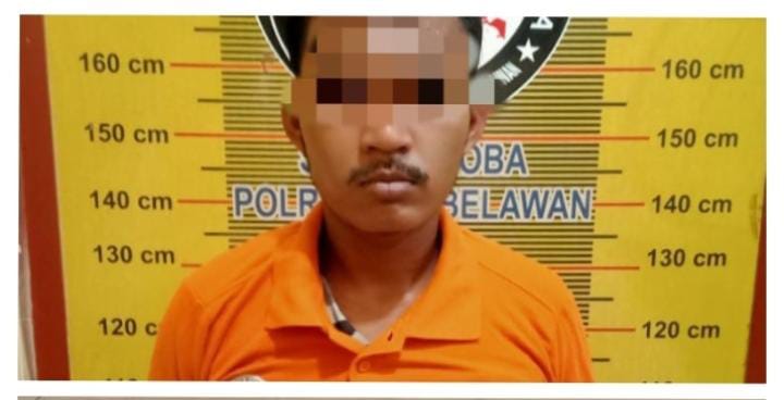 Sat Narkoba Polres Pelabuhan Belawan Sukses Tangkap Pengedar Shabu di Jalan Durung Pasar Andan Sari   