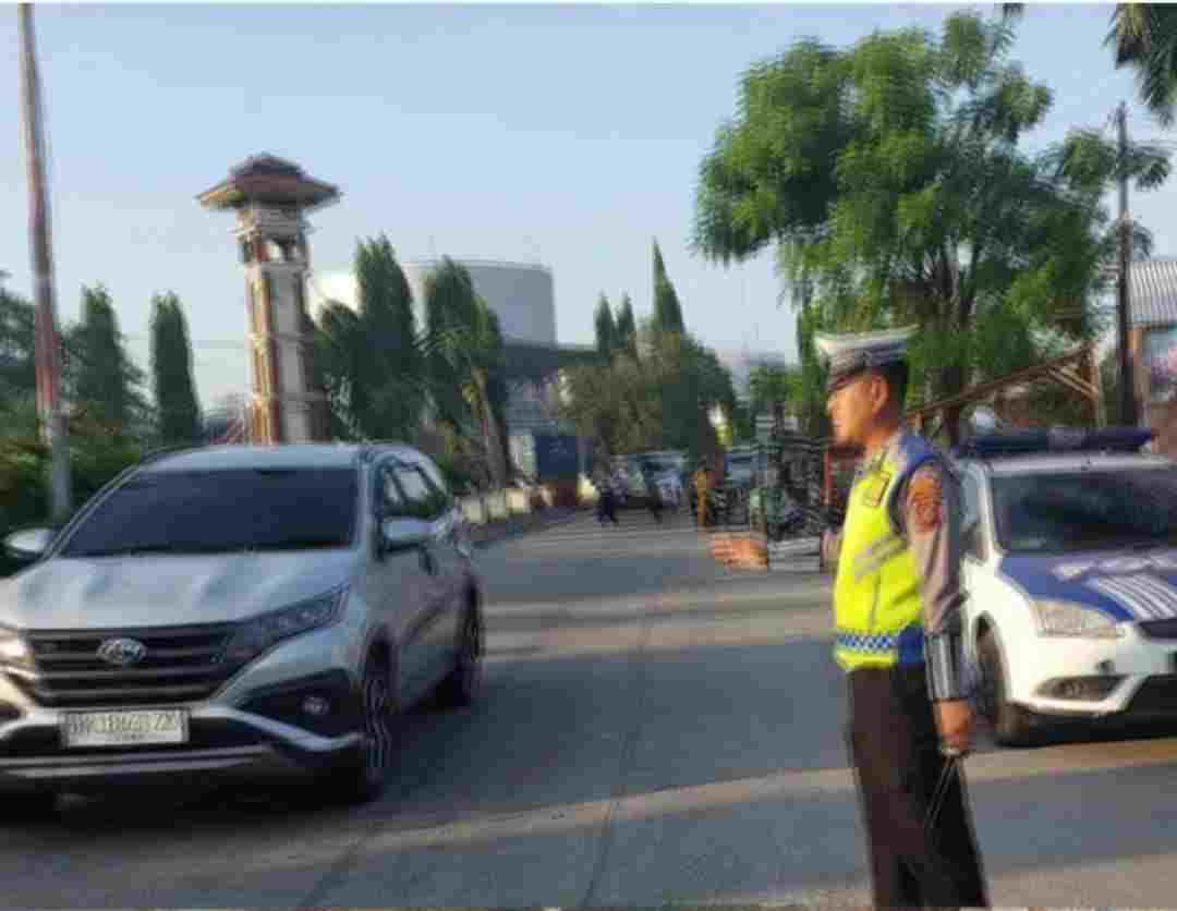 Sat Lantas Polres Pelabuhan Belawan Gelar Razia Sepeda Motor.