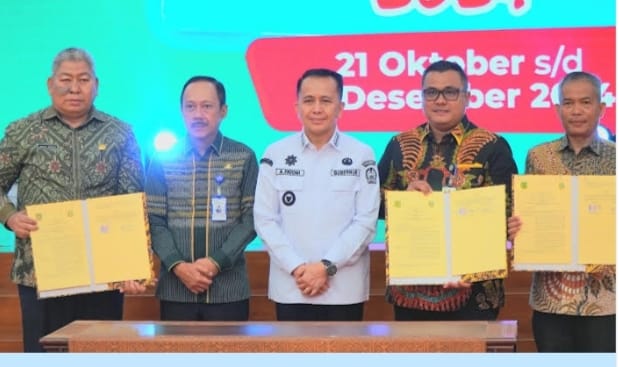 PJ Bupati Langkat Tandataganani Kerjasama Optimalisasi Pajak: Ajak Masyarakat Disiplin Bayar Pajak Kendaraan