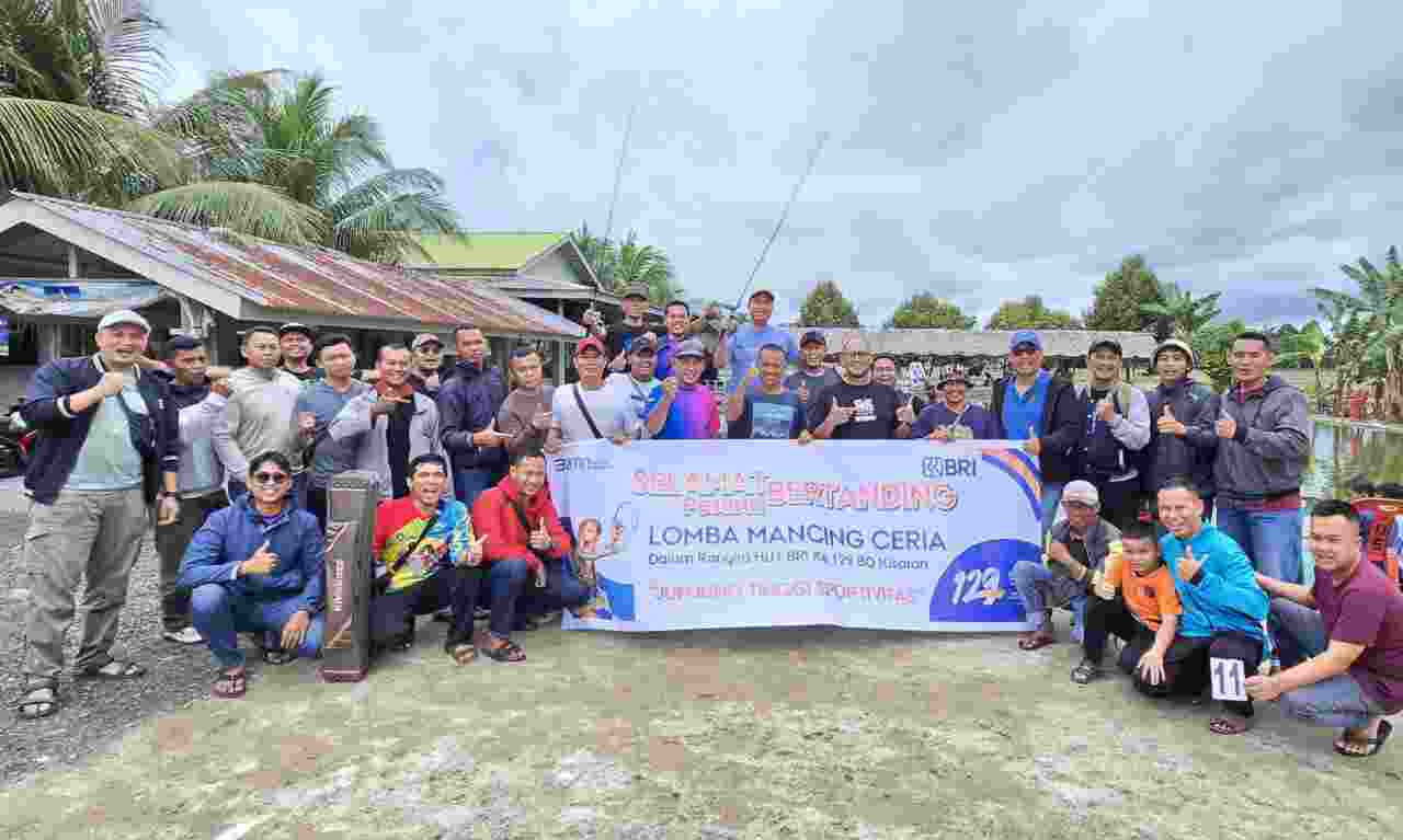 Meriahkan HUT BRI ke-129, BRI Kisaran Gelar Lomba Mancing Mania Ceria