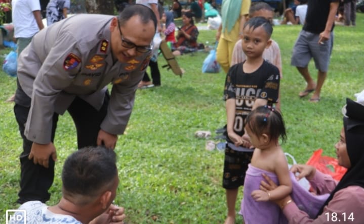 Kapolres Langkat Cek Pengamanan di Objek Wisata saat Libur Nataru